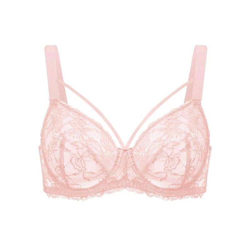HSIA Pretty In Petals Strappy Floral Lace Unlined Plus Size Underwire Bra